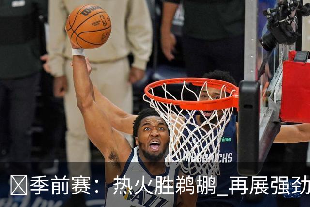 🏀季前赛：热火胜鹈鹕 再展强劲势头 字母哥表现出色